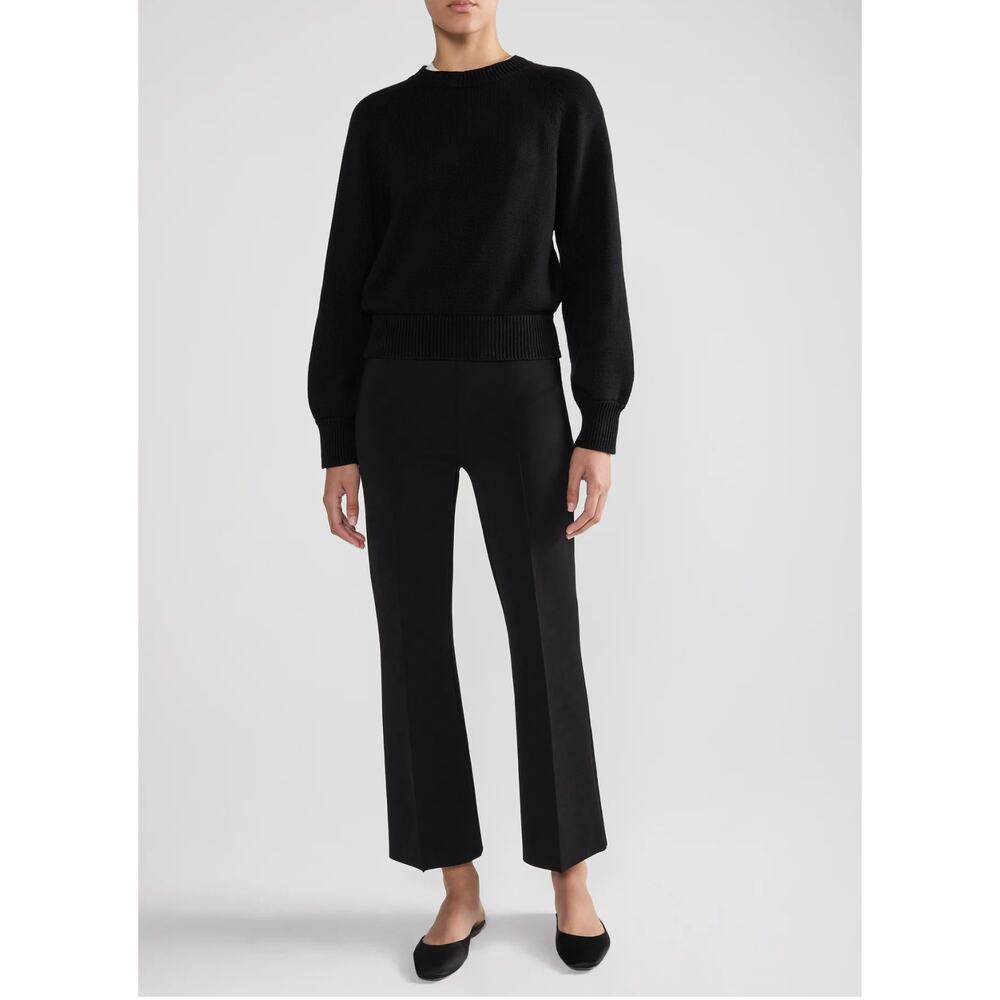 High Sport Kick Flare Pants Black XL Italy Cotton Pleat